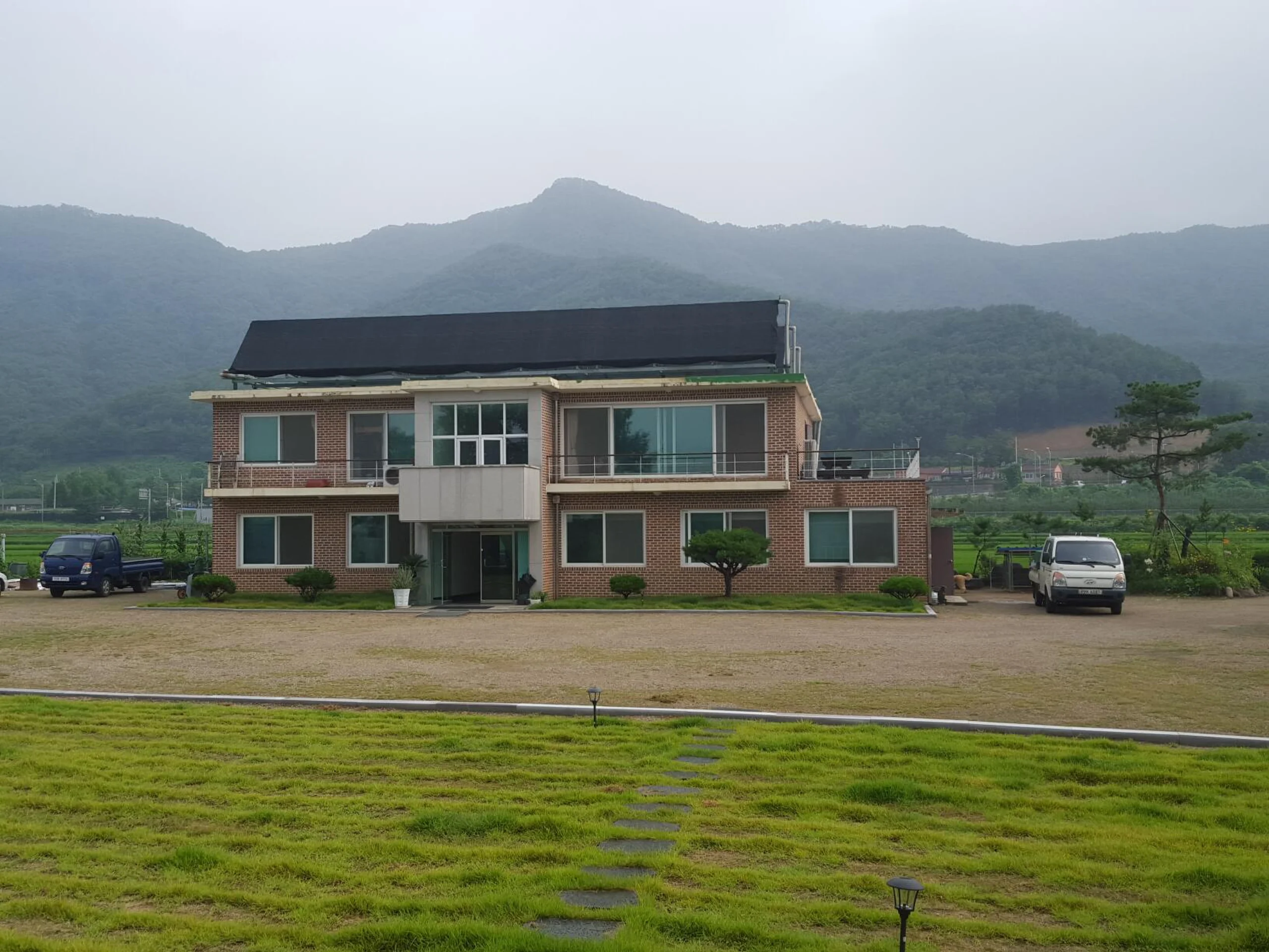 단독주택 옥상 태양열 시스템 설치 전경